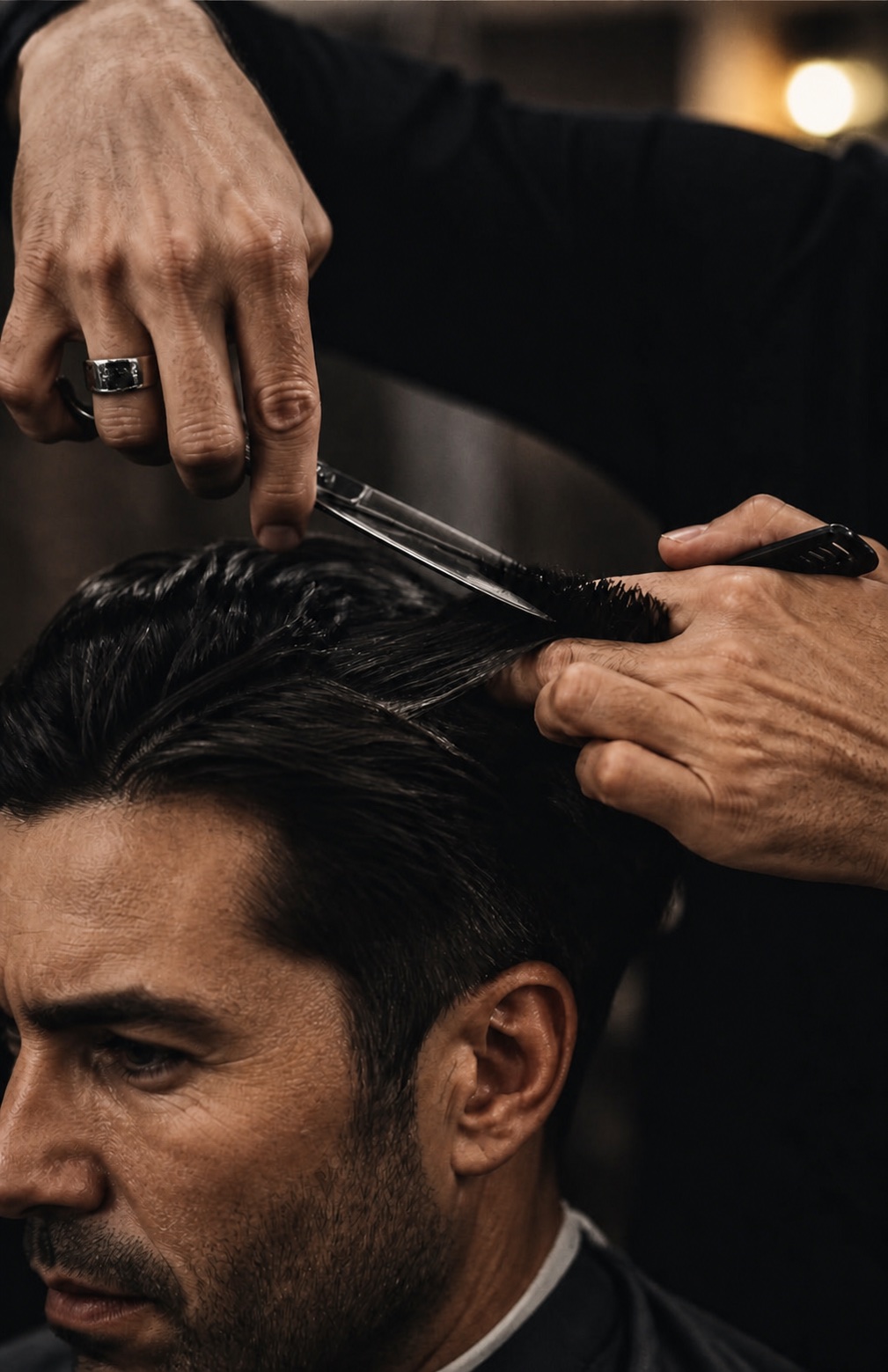 Barbering at The Gentlemen's Lounge