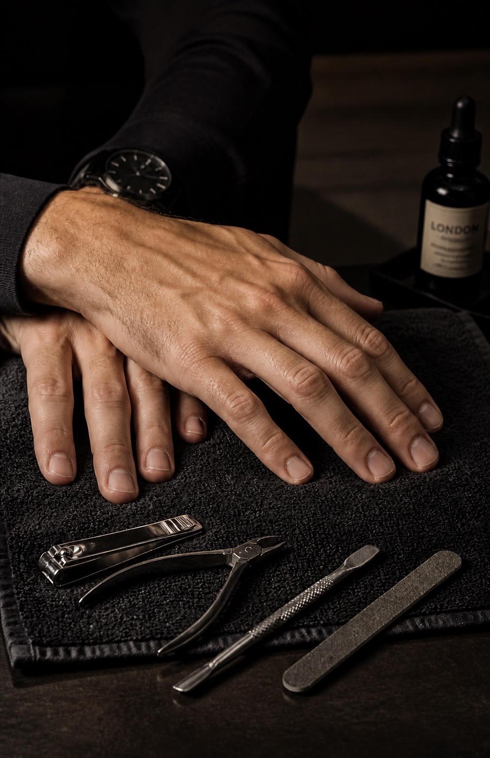 Manicure at The Gentlemen's Lounge